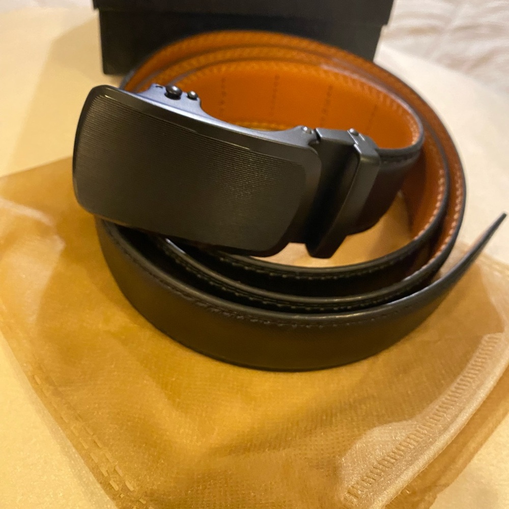 Men's Belt Bulliant Slide Ratchet Belt For 28-42 Waist